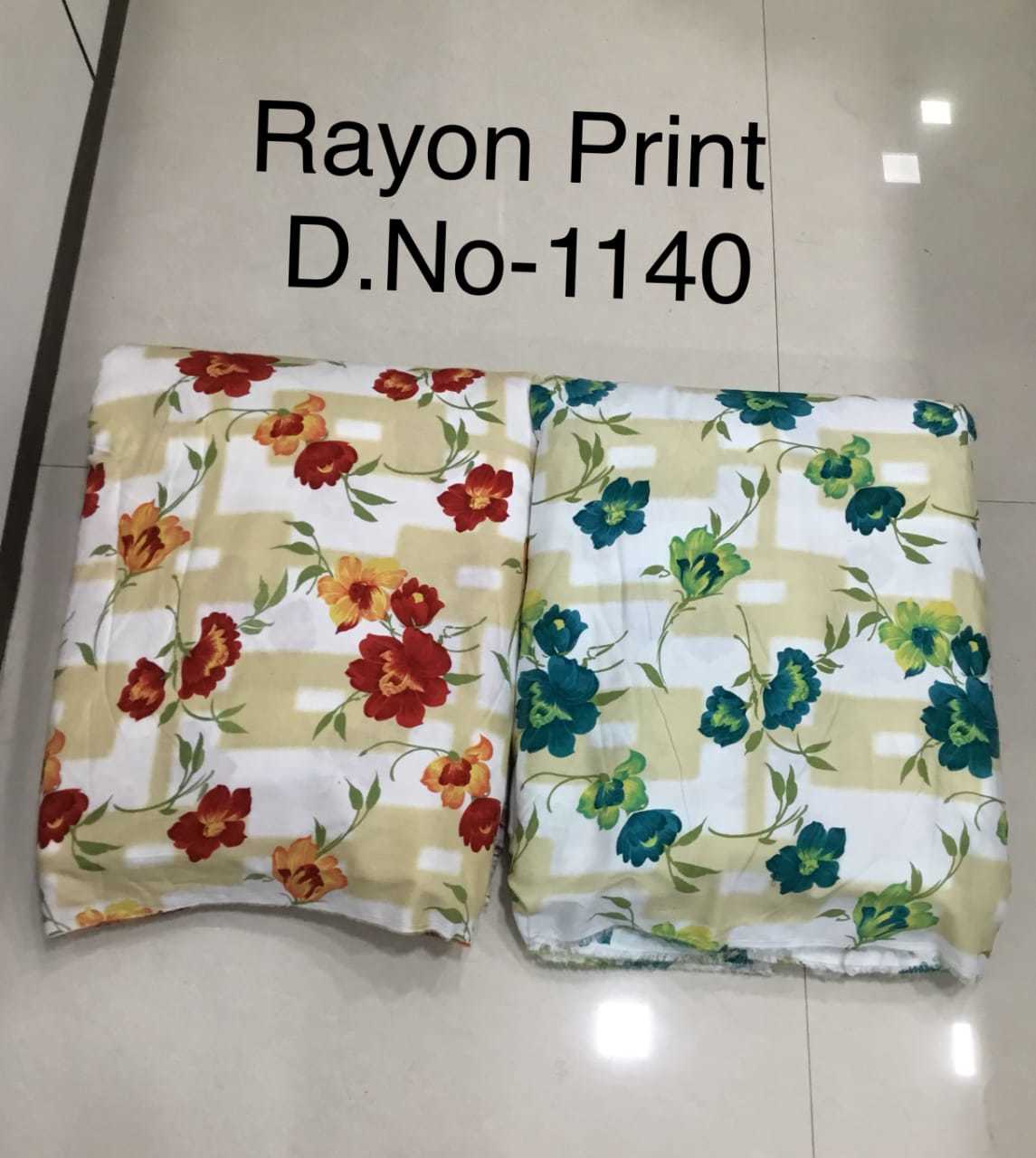 Washable Latest Rayon Printed Fabric