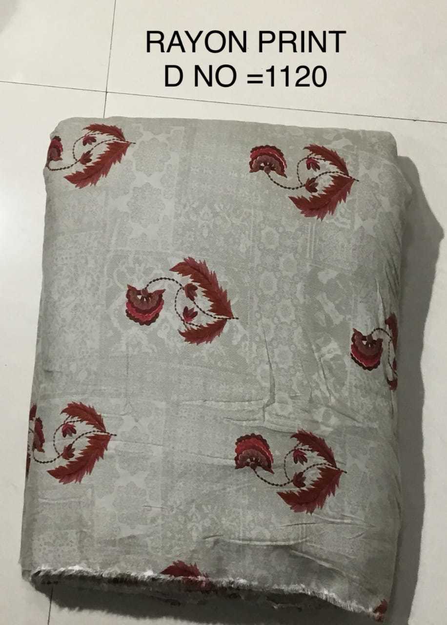 Washable Single Rayon Printed Fabric