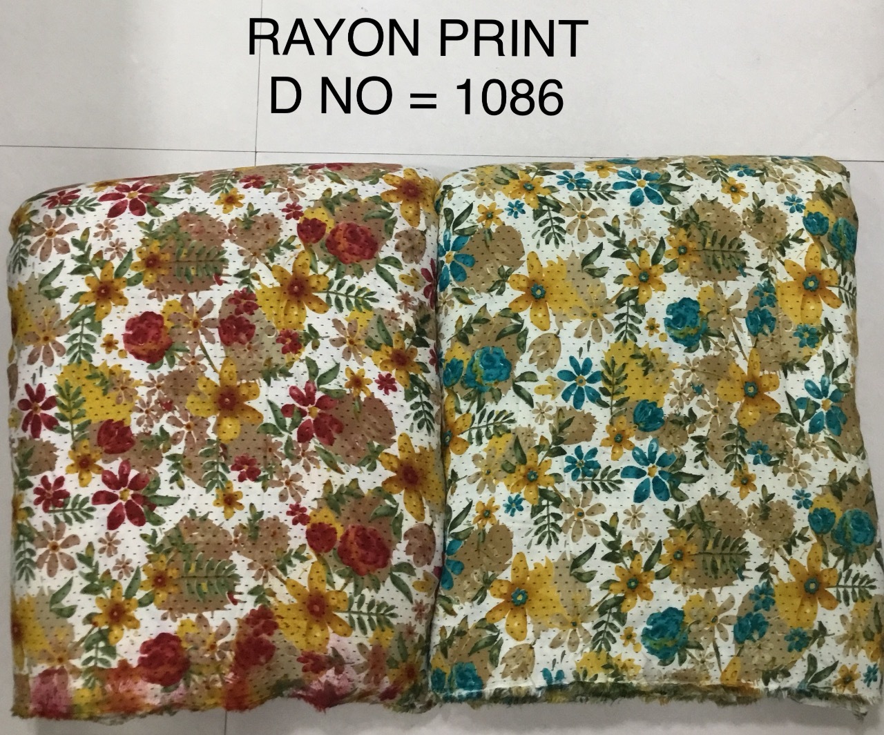 Washable Multi Color Printed Fabric