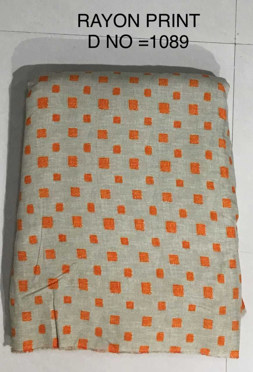 Washable Multi Rayon Printed Fabric