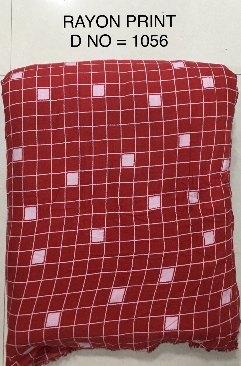 Washable Multi Rayon Printed Fabric