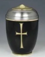 Designer Brass Metal Cremation Urn - Copper Plated Finish, Custom Size As Per Buyer Need, Religious Style, Metal Casting Technique