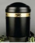 Shiny Gold Brass Cremation Urn - Premium Quality Metal, Custom Sizes Available | Religious Style, Elegant Gold Finishing, Durable Casting Technique