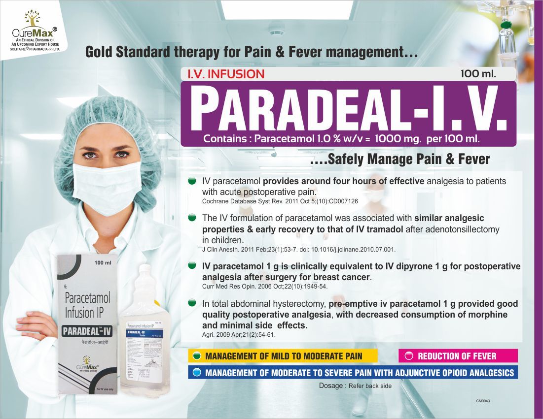 Paracetamol Iv Fluid Injection