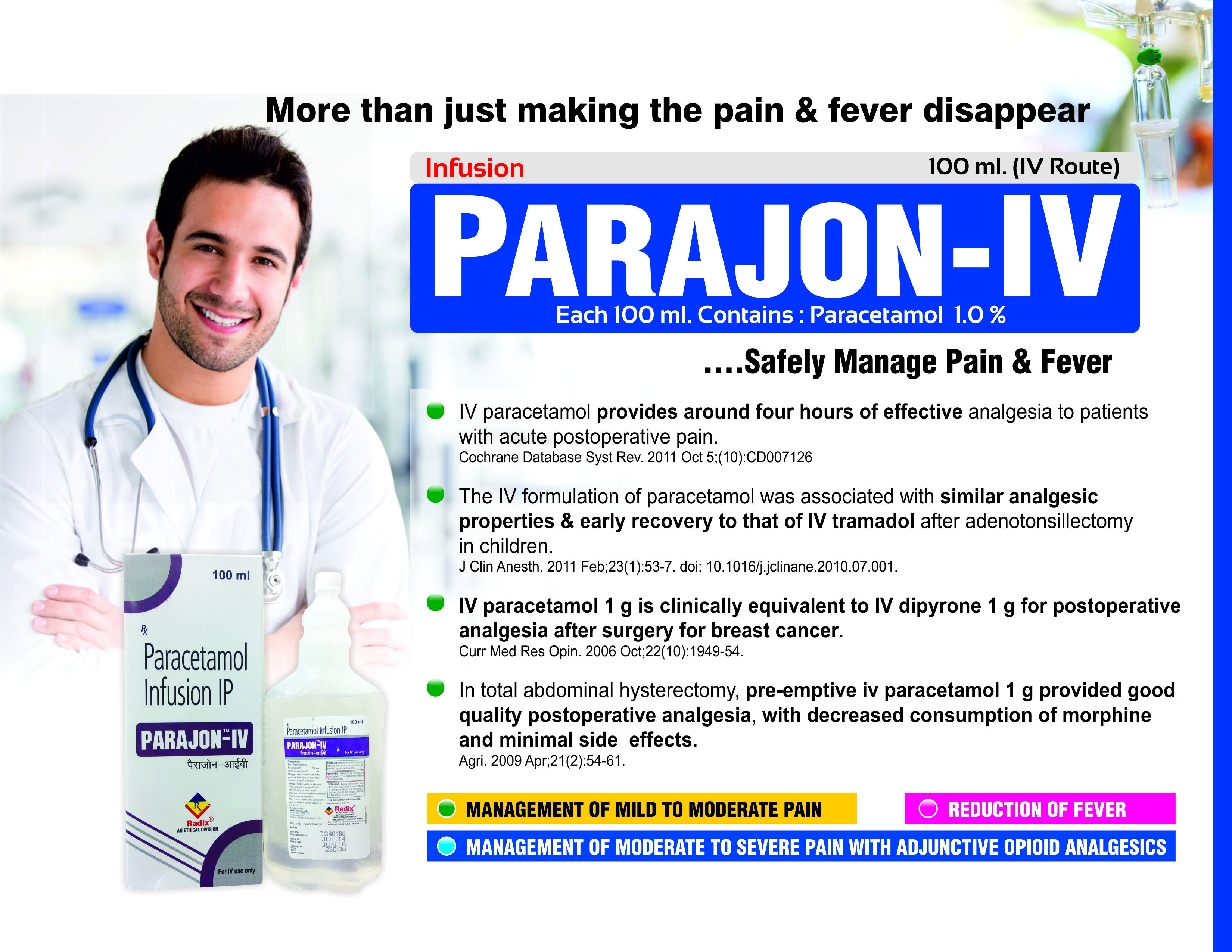 Paracetamol Iv Fluid Injection
