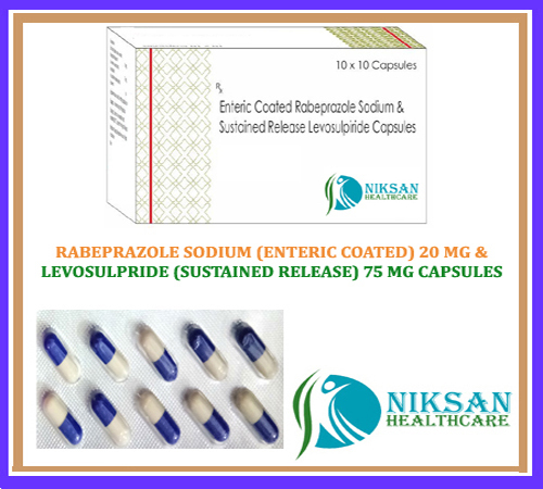रबेप्राजोल सोडियम (Ec) लेवोसल्प्राइड (Sr) कैप्सूल सामान्य दवाएं