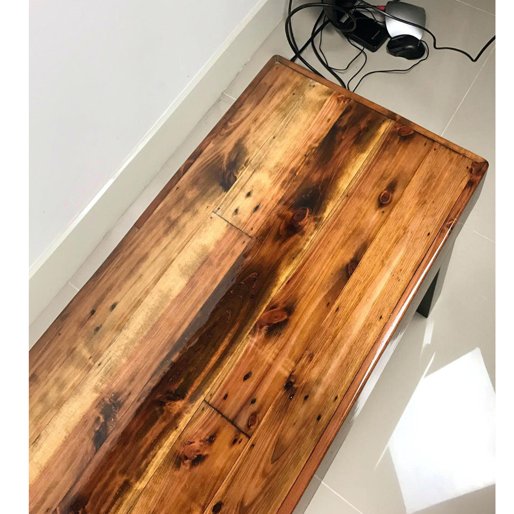 Crafted Wooden Table Top Epoxy Resin Finish