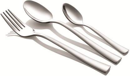 Silver Shapes Gracia Spoons And Fork With Gift Box 18 Pcs