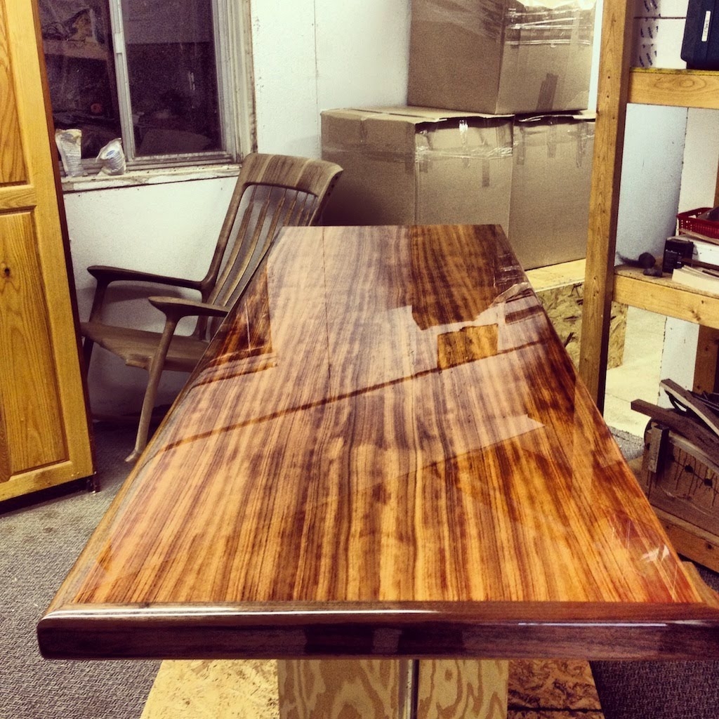 Natural Wooden Resin Glossy Finish Bar Table Top - 10x2.5 Ft, Durable, Eco-friendly, Water Resistant, Handmade Design
