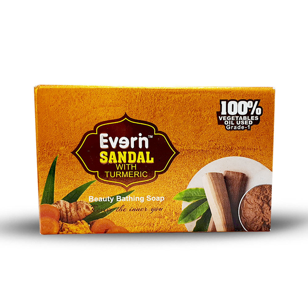 75gm Sandal With Turmeric Soap Ingredients: Herbal