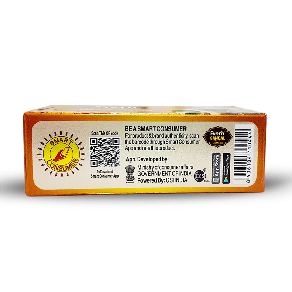 75gm Sandal With Turmeric Soap Ingredients: Herbal