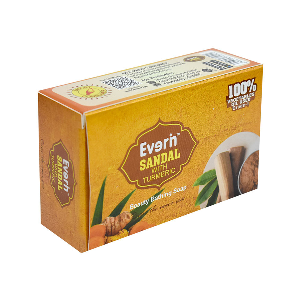100gm Sandal With Turmeric Soap Ingredients: Herbs