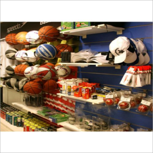 Sports Showroom Display Fixture - Acrylic, Wall Mounted, 2-10 mm Material Thickness | Customizable Size, Ideal for Commercial Use, Multiple Shelves