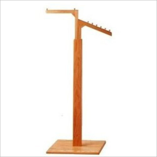 2 Way Wooden Display Stand - Wooden, 42", Brown | Easy to Install, Strong, Suitable for Commercial Use