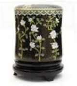 Black Leaf Cremation Urns