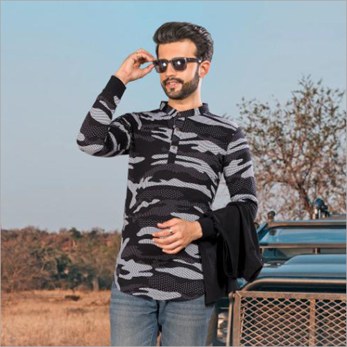 Men's Casual Wear T-shirt - Cotton-lycra Available In Sizes S M L Xl Multicolor | Washable Quick Dry Breathable