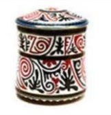 White Designer Brass Metal Cremation Urns