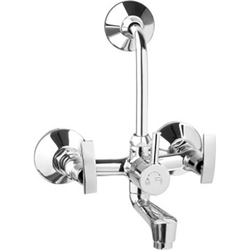 Wall Mixer L-Bend - Color: Silver