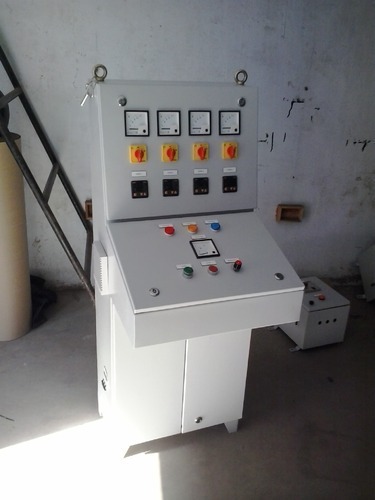 Extruder Control Panel - Metal Material, NEMA 4 Enclosure, 480V Voltage | 10 Control Buttons, 5 Meters