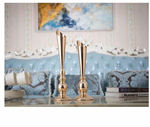 Crystal Design Silver Tall Metal Candle Holder