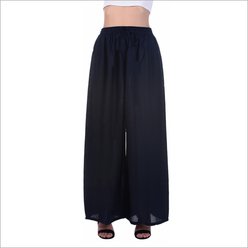 Available In Multicolour Ladies Black Palazzo