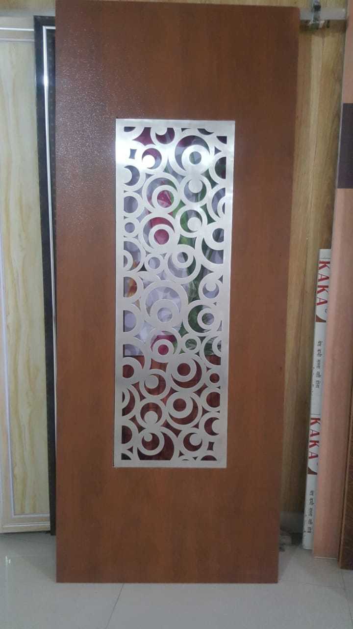 Wpc Texture With Routing Door - Application: Interior