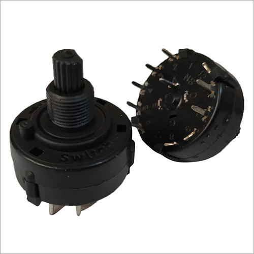26 mm 5 Step Rotary Switch - Brass Terminals, 230V Supply Voltage | Durable Design, 1 Year Warranty, Multi-Circuit Operation