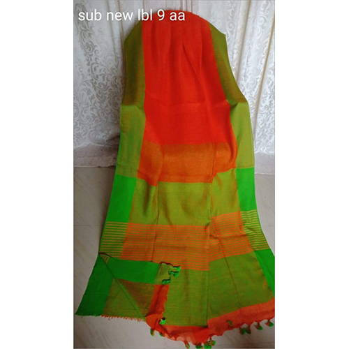 Winter Linen Plain Border Saree