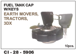 Fuel Tank Cap w/Keys Jcb, Tractor - Durable Plastic Construction | Includes Warranty for Reliable Performance