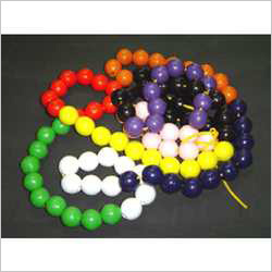 Beads Wooden Educational Aids - Multi Color Round Plastic Beads | Engaging Learning Aid for Children Ages 2-5, Perfect for Parties