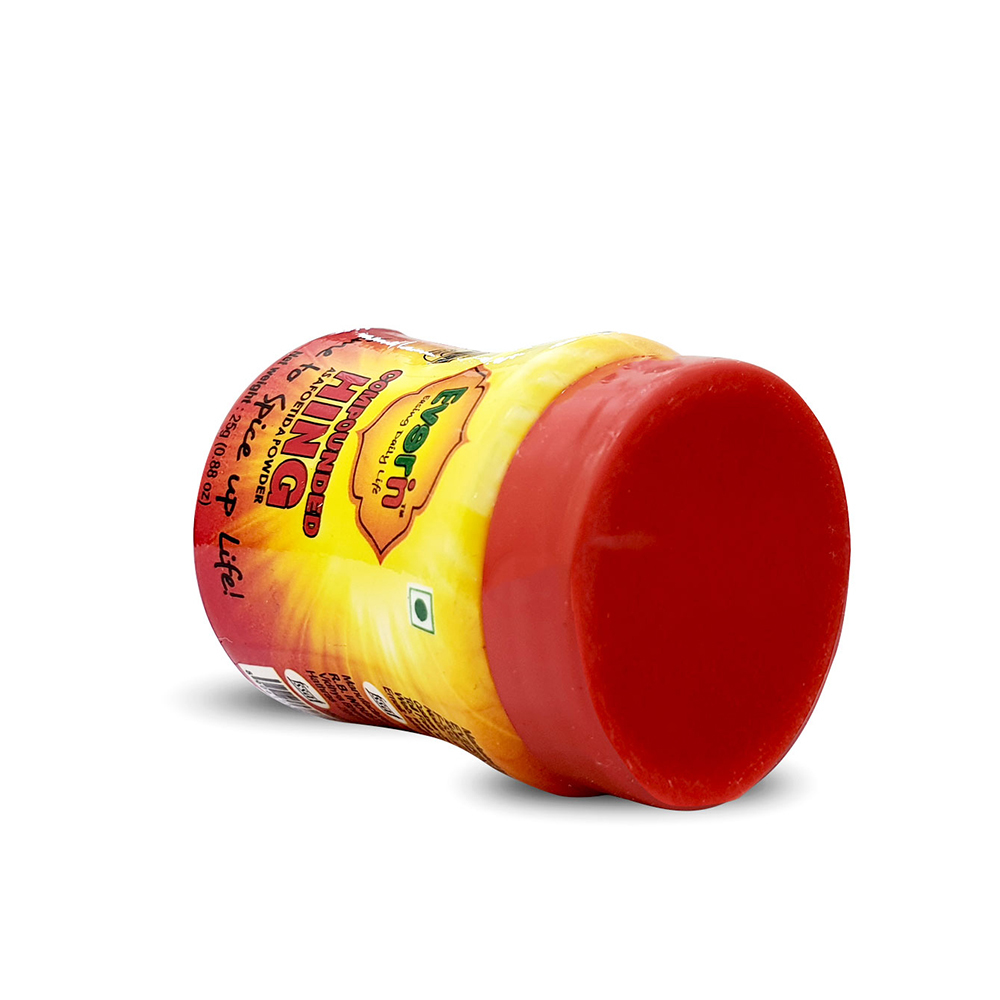 25gm Hing - 25g, Plastic Bottle Packaging | Aromatic Flavor Enhancer, Enhances Herbal Dishes, A Grade Cooking Material