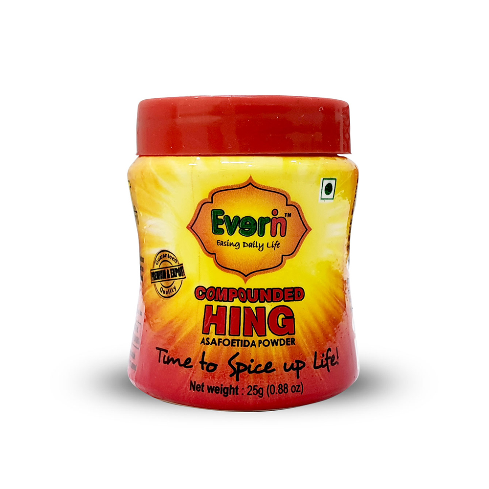 25gm Hing - 25g, Plastic Bottle Packaging | Aromatic Flavor Enhancer, Enhances Herbal Dishes, A Grade Cooking Material
