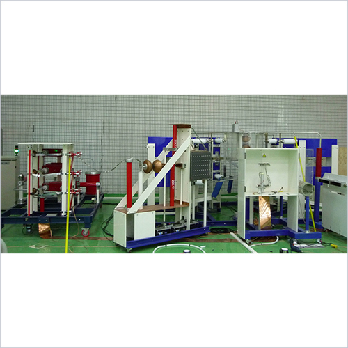 Impulse Current Test Systems with Crowbar - 8/20us & 10/350us Waveforms, 200-250A Peak Current, Red & Blue Color Options, PLC Control Mode, 220-240V Power Supply, -10 to 38°C Operating Temperature