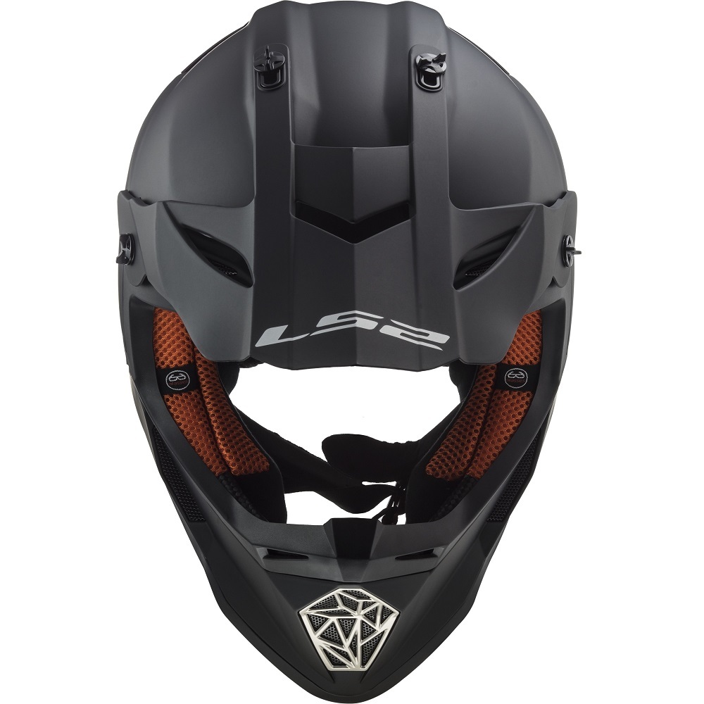 Full Face Helmet Ls2-mx437 -Solid Matt Black