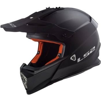Full Face Helmet Ls2-mx437 -Solid Matt Black