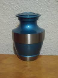 Blue Trinity Moonlight Brass Metal Token Cremation Urn