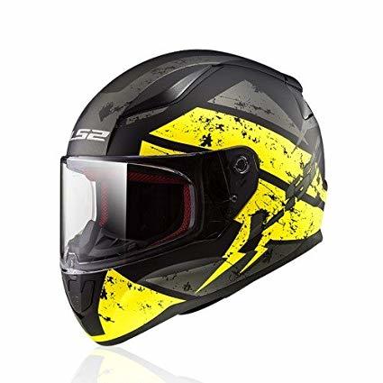 Full Face Helmet Ls2-Ff353-Rapid Dead Bolt-Matt-Black Yellow