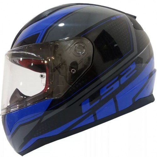 Full Face Helmet Ls2-Ff353-Rapid Infinity-Matt-Black Grey Blue