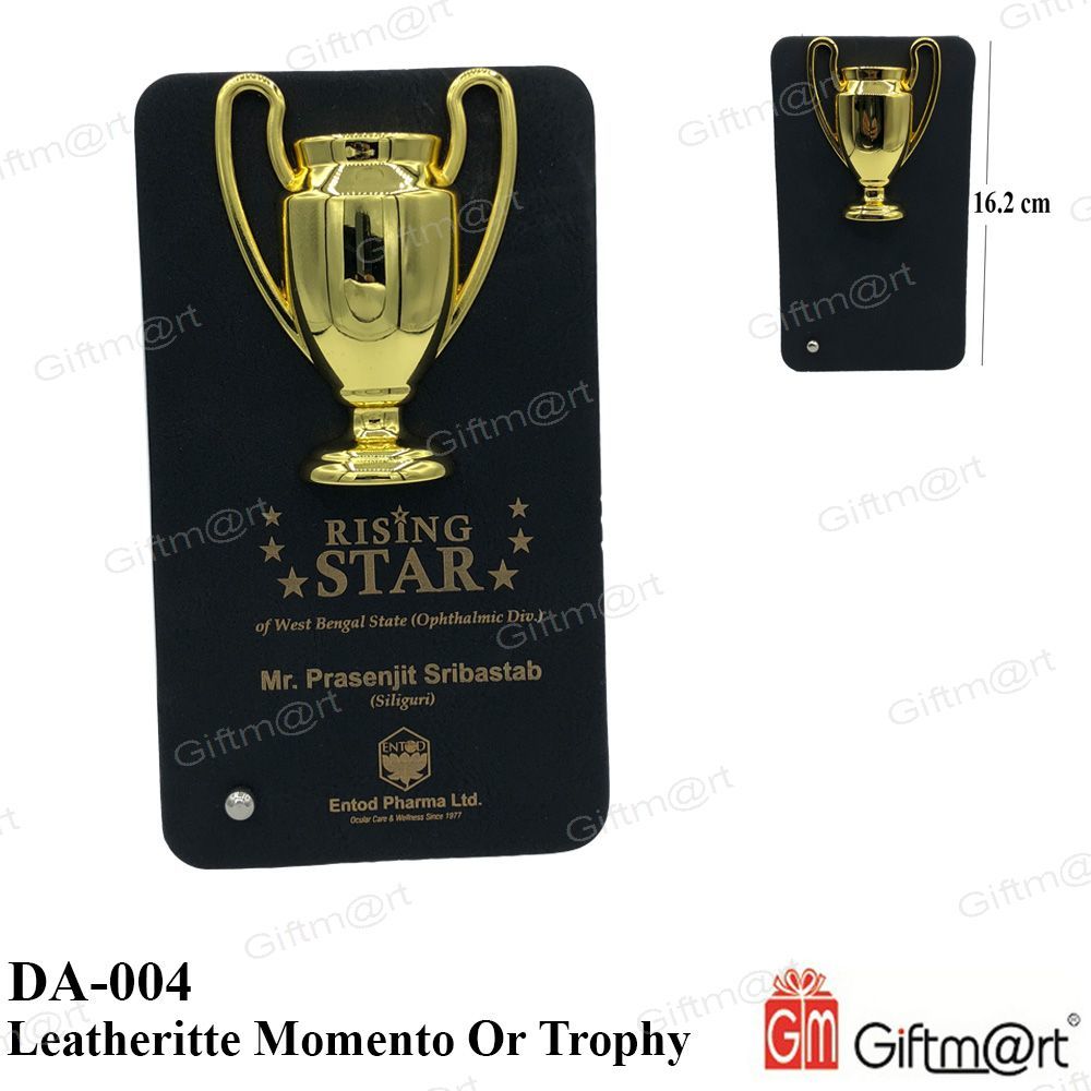 Metal Trophy - Silver & Golden Finish | Desk Branding Movement With Premium Quality Metal Design