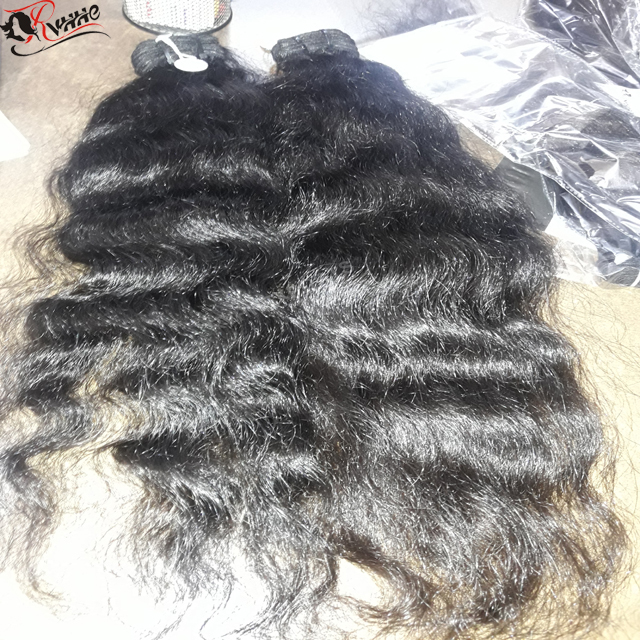 Temple Hair Natural Remy Body Wavy Machine Weft