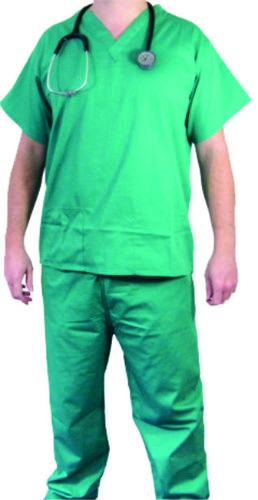 Surgeon's Suit - Cotton, Standard Size | New, Green Color, Manual Operating Type