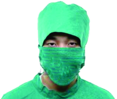 Green Surgeons Cap  Mask