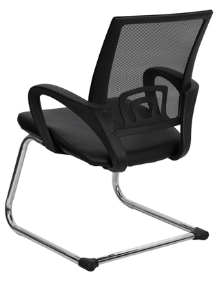 Visitor Mesh Back Chair - Durable Black Design | 1-year Warranty, Ideal For Conferences And Meetings