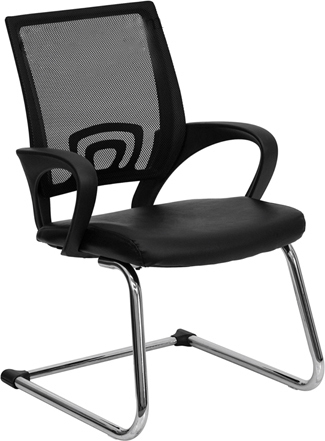 Visitor Mesh Back Chair - Durable Black Design | 1-year Warranty, Ideal For Conferences And Meetings