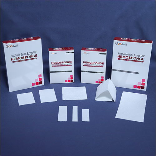 White Medical Hemostatic Gelatin Sponge