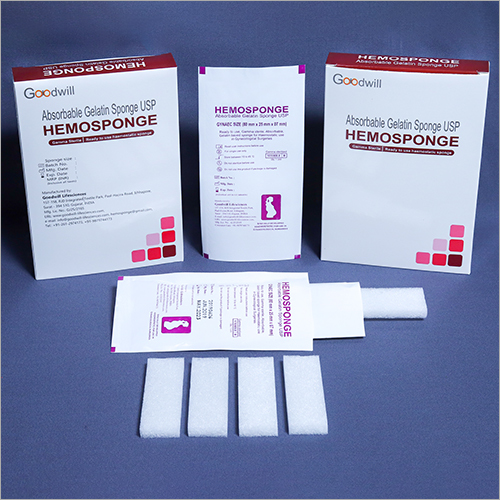 White Medical Hemostatic Gelatin Sponge