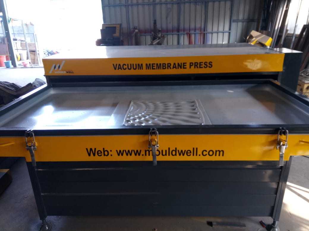 Yellow Vacuum Emossing Machine
