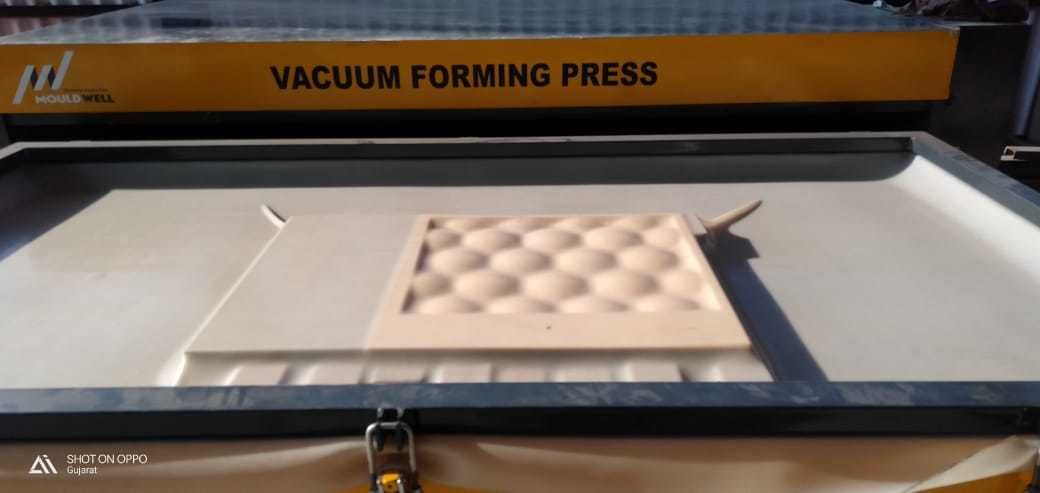 Yellow Vacuum Emossing Machine