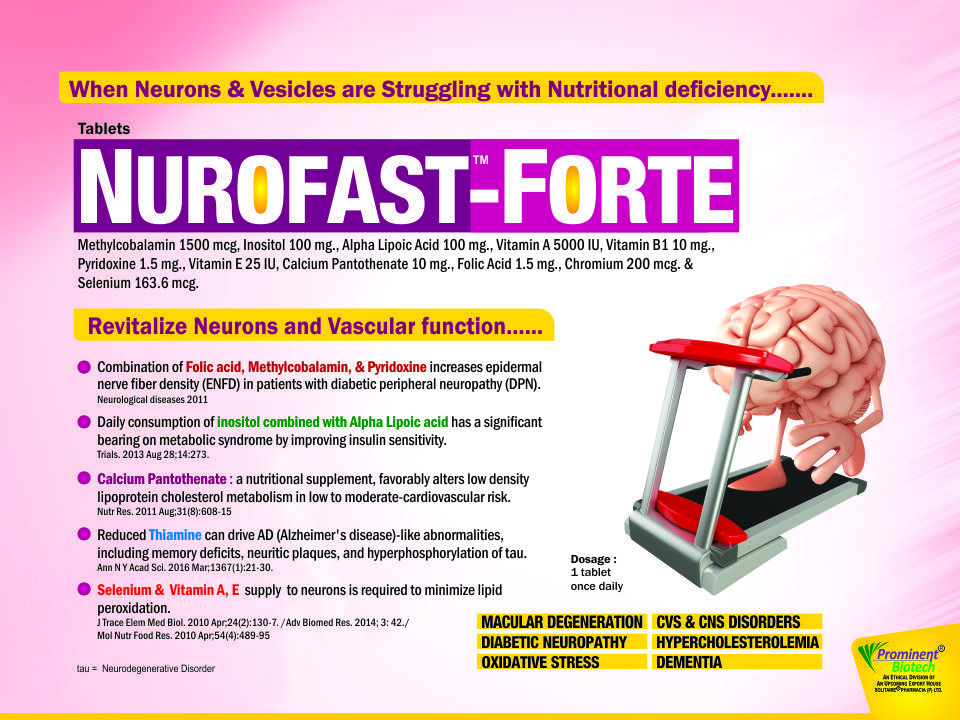 Methylcobalamin,inositol,alpha Lipoic Acid,vit.a, Vit. B1,pyridoxine,vit. E,cal.panto,folic,cr,se General Medicines