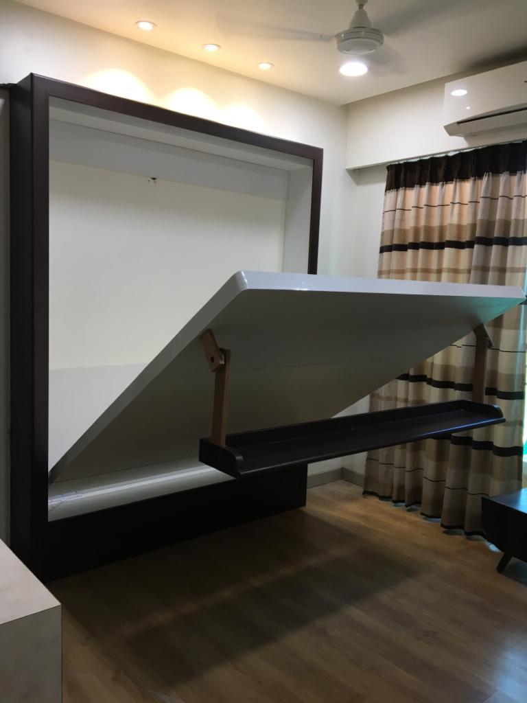 Hidden Wallbed - Hydraulic Pump Technology, Queen Size 6'0" X 6'0" | Lifetime Warranty, Space-saving Design, Modern Aesthetic, Metal Frame, Customizable Dimensions